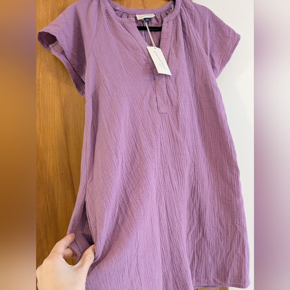 Universal Thread Lavender Casual Gauze Dress - Picture 3 of 7